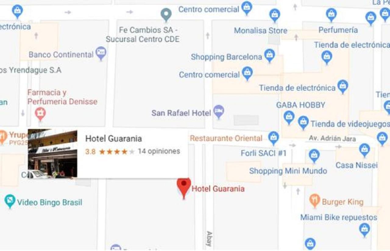 Hotel&Restaurante Guarania Ciudad del Este Esterno foto